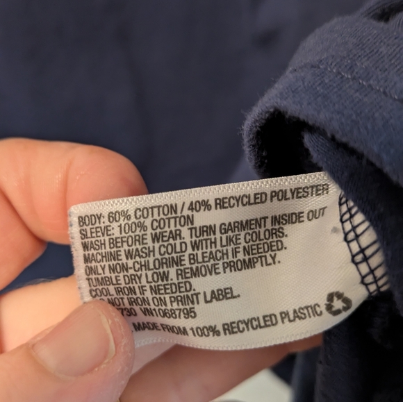 Cat & Jack Blue Short Sleeve Embellished Blouse - Picture 5 of 5